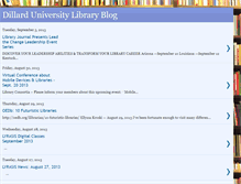 Tablet Screenshot of dillarduniversitylibrary.blogspot.com