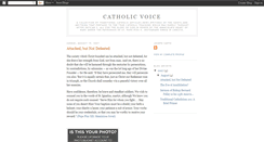 Desktop Screenshot of catholic-voice.blogspot.com