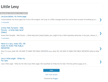 Tablet Screenshot of little-lexy-2003.blogspot.com