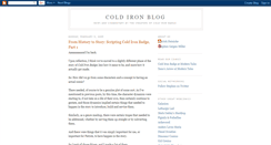 Desktop Screenshot of coldironblog.blogspot.com