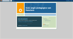 Desktop Screenshot of liceosanfrancisco2a.blogspot.com