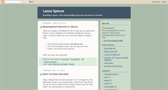 Desktop Screenshot of lspence.blogspot.com