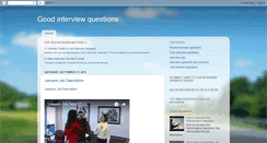 Desktop Screenshot of goodinterviewquestion.blogspot.com