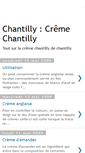 Mobile Screenshot of chantilly-creme-chantilly.blogspot.com