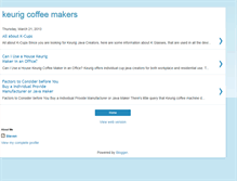 Tablet Screenshot of comparekeurigcoffeemakers.blogspot.com