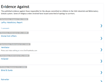 Tablet Screenshot of evidenceagainst.blogspot.com