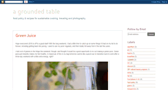 Desktop Screenshot of groundedtable.blogspot.com