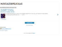 Tablet Screenshot of musicalesypeliculas.blogspot.com