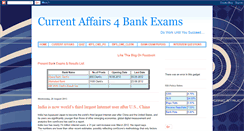 Desktop Screenshot of currentaffairs4bankexams.blogspot.com