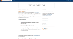 Desktop Screenshot of poetrycarnival.blogspot.com