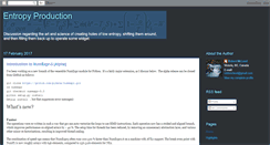 Desktop Screenshot of entropyproduction.blogspot.com
