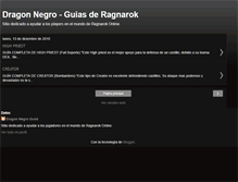 Tablet Screenshot of dragonnegroguild.blogspot.com