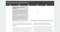 Desktop Screenshot of myconstructionaccountingsoftware.blogspot.com