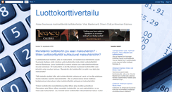 Desktop Screenshot of luottokorttivertailu.blogspot.com