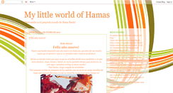 Desktop Screenshot of mylittleworldofhamas.blogspot.com