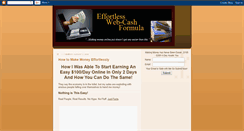 Desktop Screenshot of effortless-webcash-formula.blogspot.com