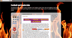 Desktop Screenshot of footballandleadership.blogspot.com