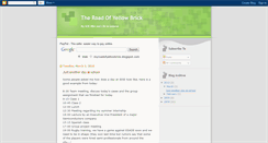 Desktop Screenshot of myroadofyellowbrick.blogspot.com