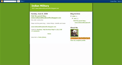 Desktop Screenshot of militaryindia.blogspot.com