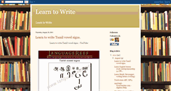 Desktop Screenshot of learn-2write.blogspot.com