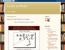 Tablet Screenshot of learn-2write.blogspot.com