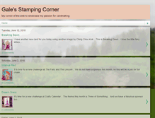 Tablet Screenshot of galesstampingcorner.blogspot.com