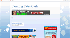 Desktop Screenshot of earnbigextracash.blogspot.com