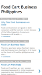 Mobile Screenshot of foodcartbusinessphilippines.blogspot.com