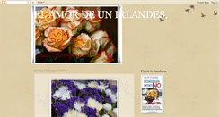 Desktop Screenshot of elamorhaciaunirlandes.blogspot.com