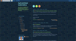 Desktop Screenshot of aplicabilidadmatematica.blogspot.com