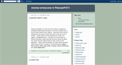 Desktop Screenshot of anonse-erotyczne-w-polscepl9473.blogspot.com