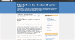 Desktop Screenshot of elescritornovel.blogspot.com