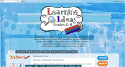 Desktop Screenshot of learningideasgradesk-8.blogspot.com