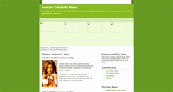 Desktop Screenshot of female-celebrity-news.blogspot.com