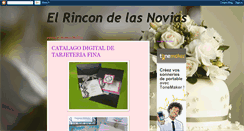 Desktop Screenshot of elrincondelasnovias.blogspot.com