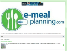 Tablet Screenshot of emealplanningrecipes.blogspot.com