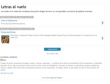 Tablet Screenshot of letrasalvuelo.blogspot.com