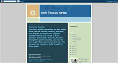 Desktop Screenshot of lmhfitnessnews.blogspot.com