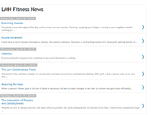 Tablet Screenshot of lmhfitnessnews.blogspot.com