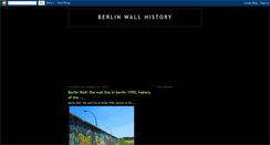 Desktop Screenshot of berlin-wall-history.blogspot.com