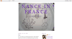 Desktop Screenshot of nanceinfrance.blogspot.com