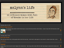 Tablet Screenshot of malynnlife.blogspot.com