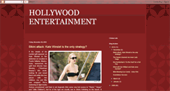 Desktop Screenshot of hollywoodentertainments.blogspot.com