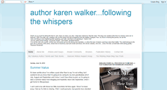 Desktop Screenshot of karenfollowingthewhispers.blogspot.com