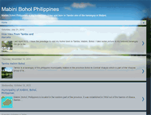 Tablet Screenshot of mabiniboholinfo.blogspot.com