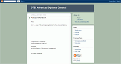 Desktop Screenshot of dteiadvanceddiplomageneral.blogspot.com