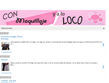 Tablet Screenshot of conmaquillajeyaloloco.blogspot.com