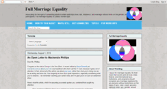 Desktop Screenshot of marriage-equality.blogspot.com