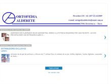 Tablet Screenshot of ortopediaalderete.blogspot.com