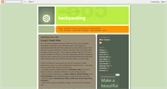 Desktop Screenshot of hackpacking.blogspot.com
